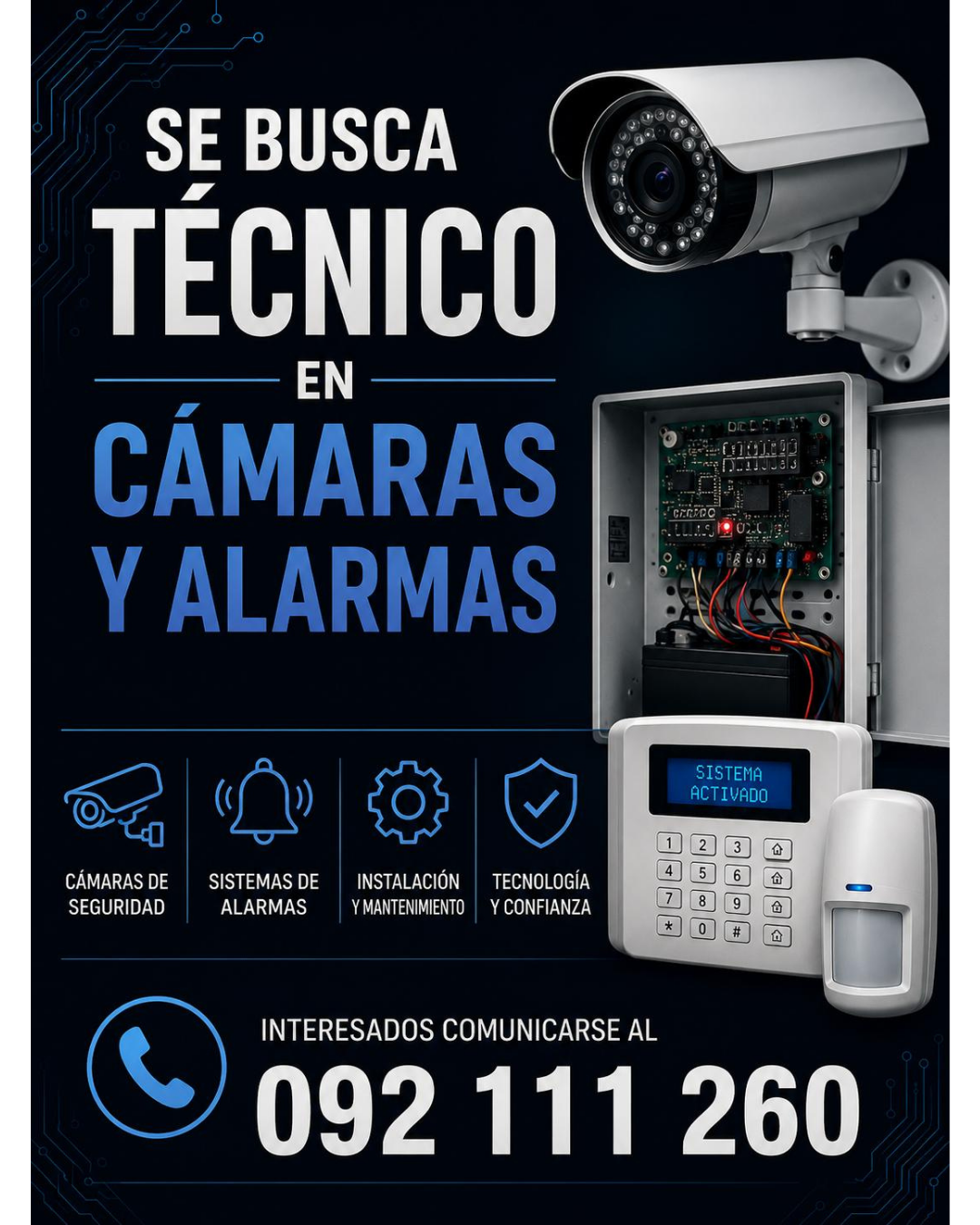 BUSCAMOS TÉCNICO DE CÁMARAS Y ALARMAS