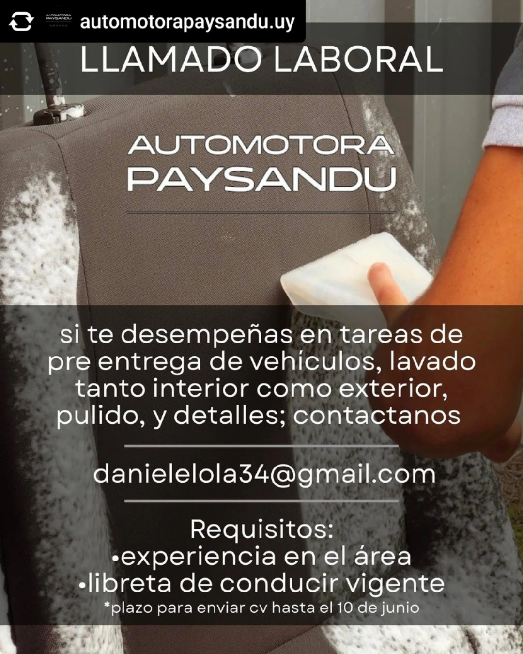 Buscamos personal automotora
