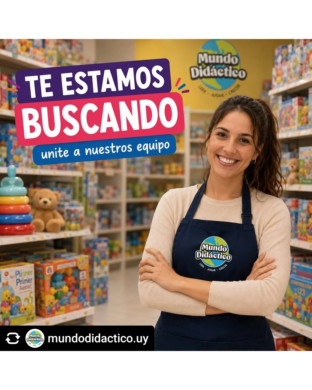 BUSCAMOS PERSONAL PARA MUNDO DIDÁCTICO